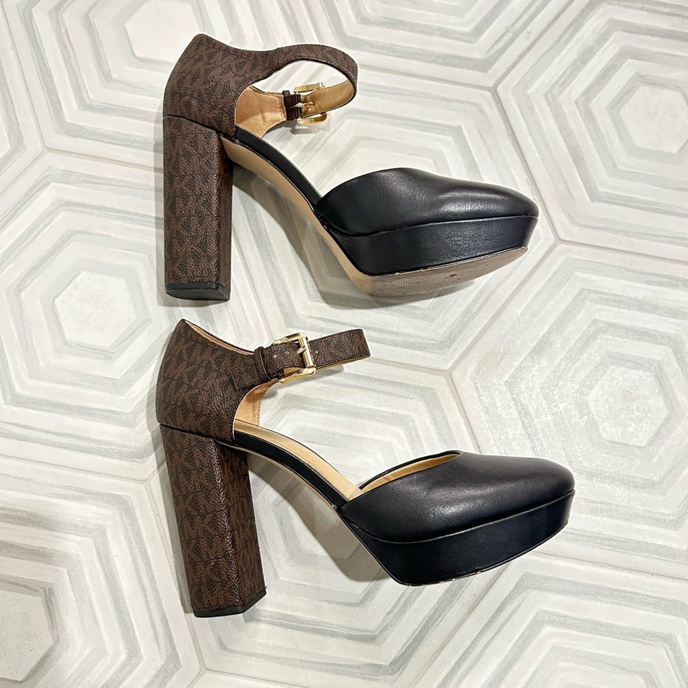 Michael Kors Brown Patterned Block Heels - image 7